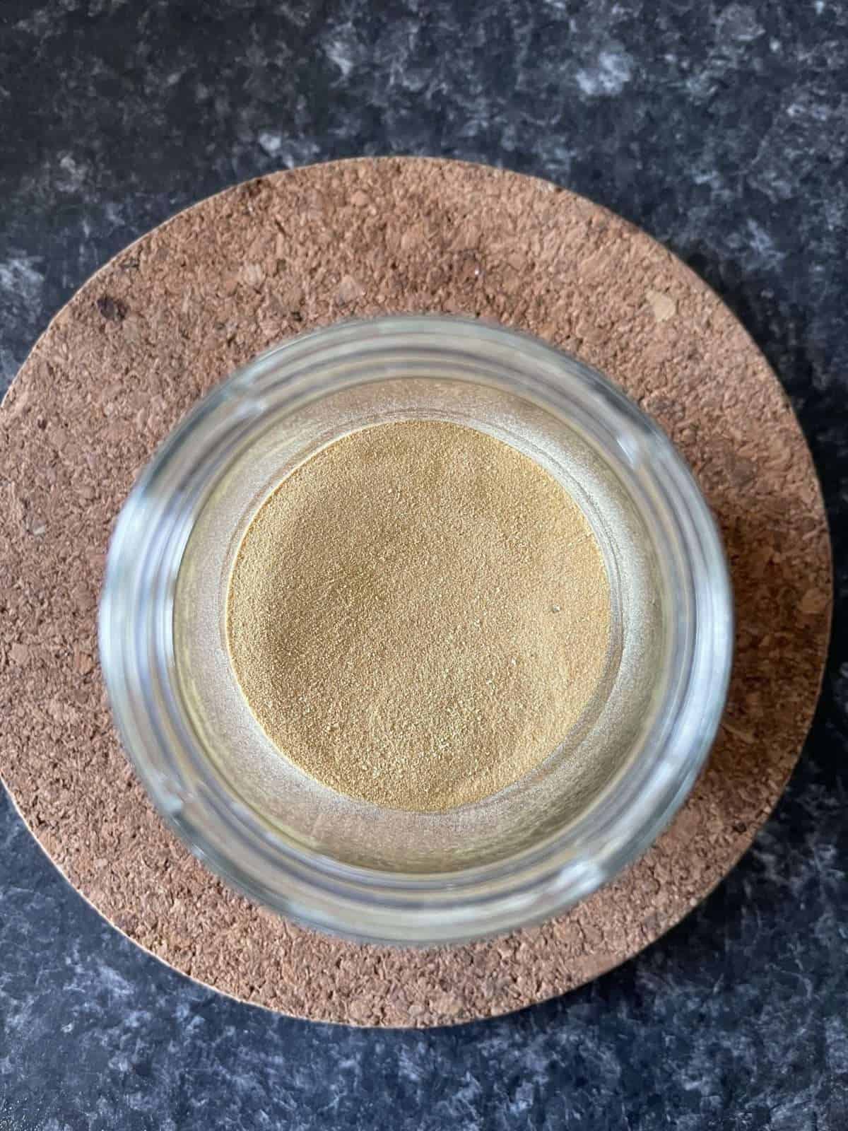 jar of toasted milk powder