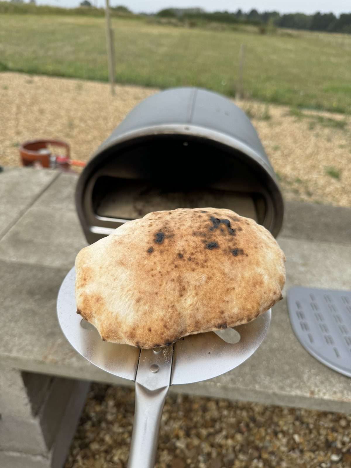 cooked pita bread