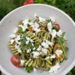 hazelnut pesto pasta salad