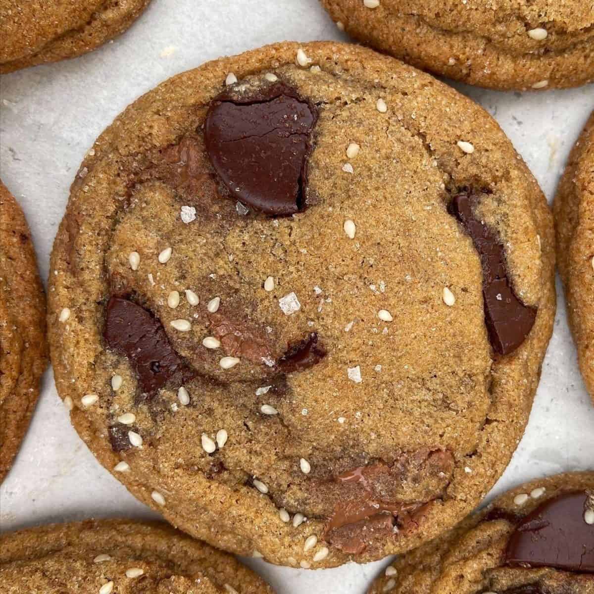 miso banana bread chocolate cookies sesame