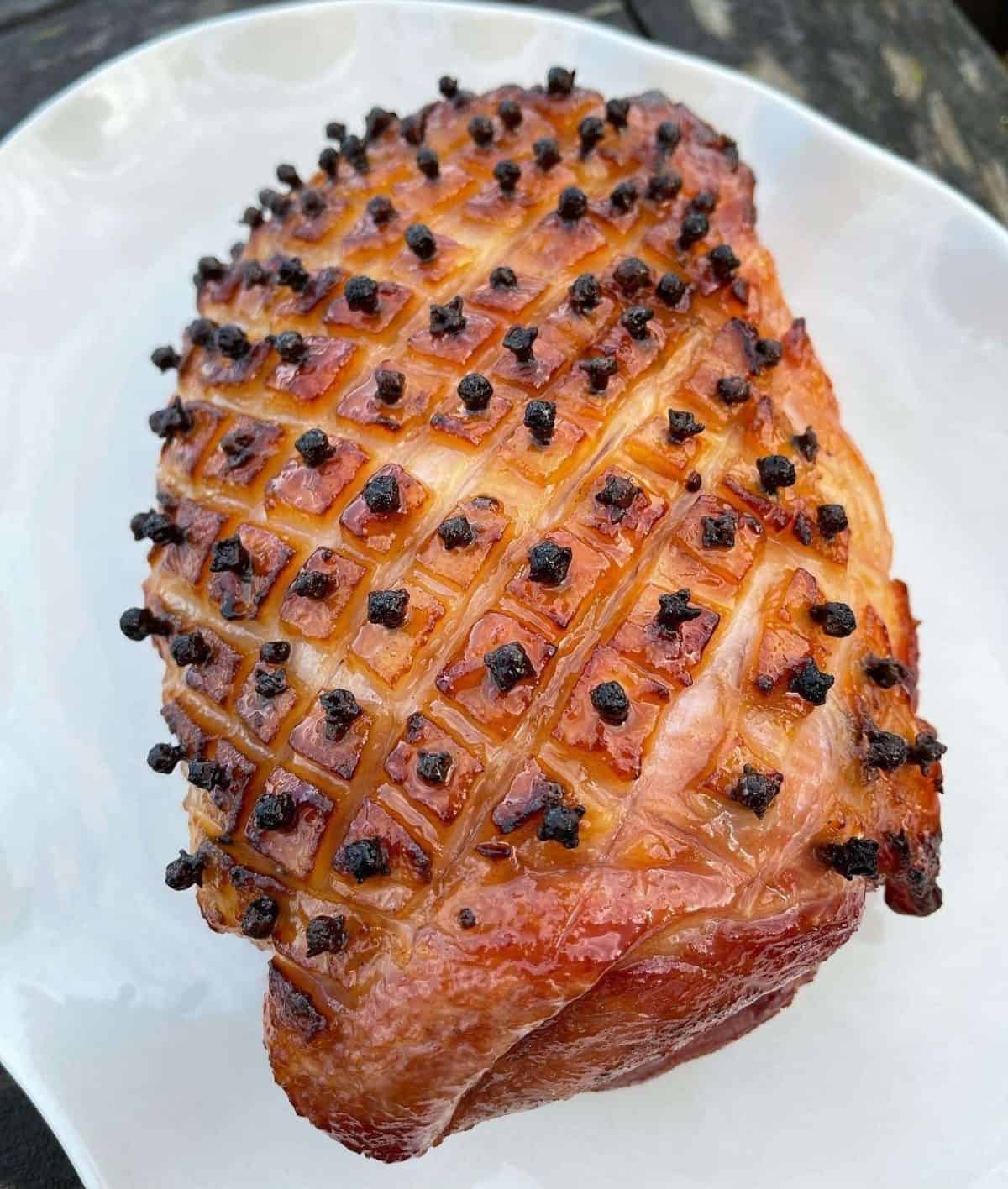 maple glazed ham