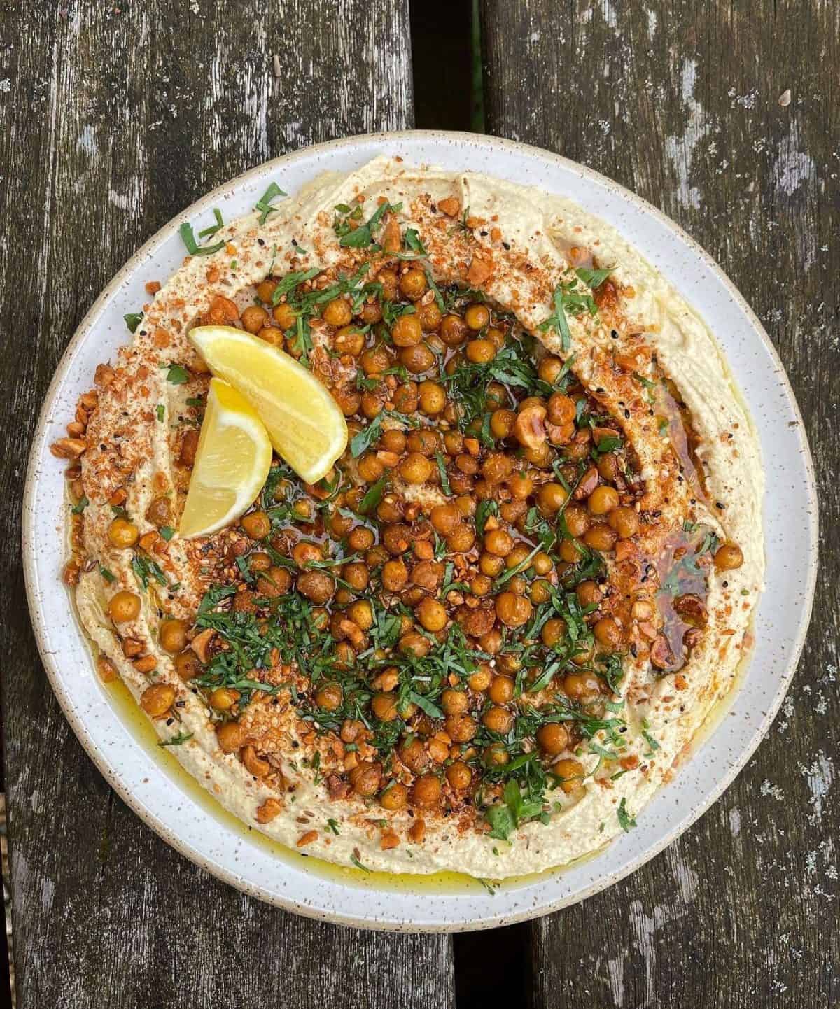 hummus sharing plate