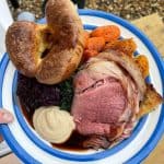 roast dinner overnight red wine gravy