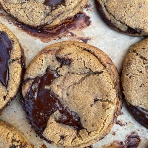 brown butter rye chocolate chip cookies