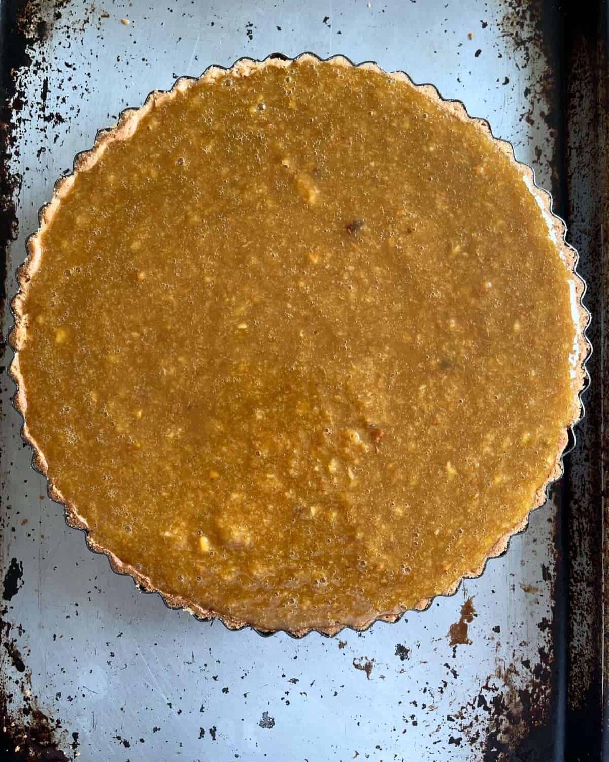 treacle tart before baking