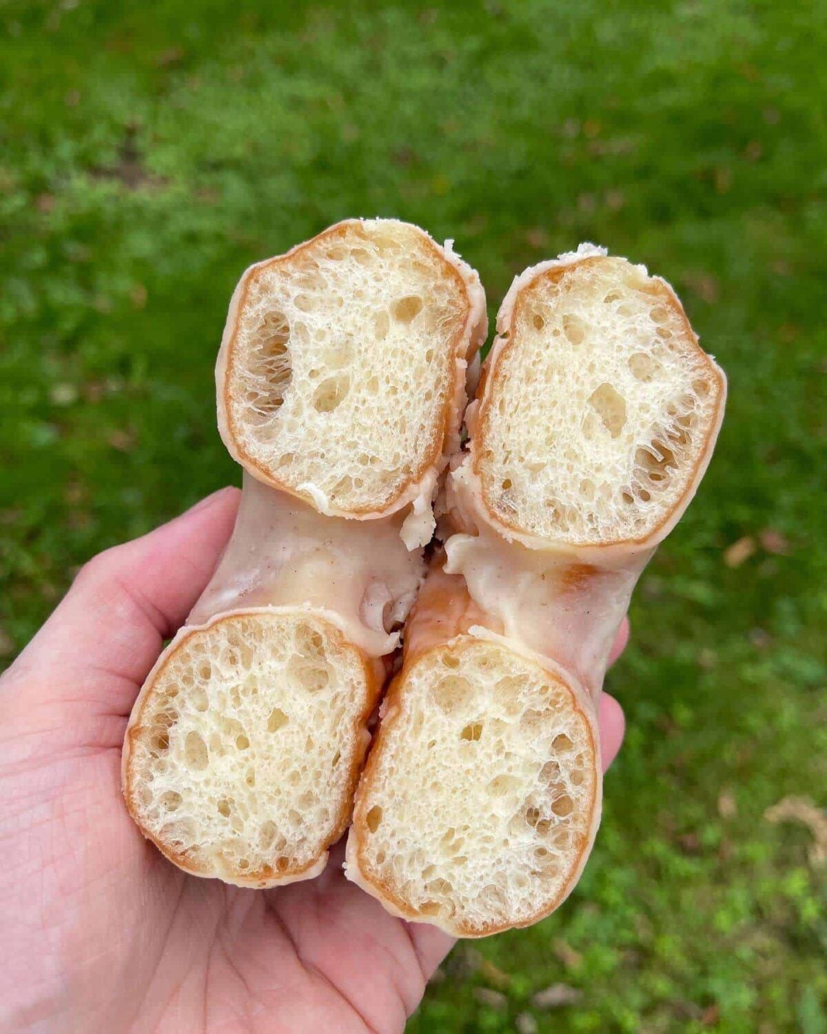 tangzhong doughnut crumb