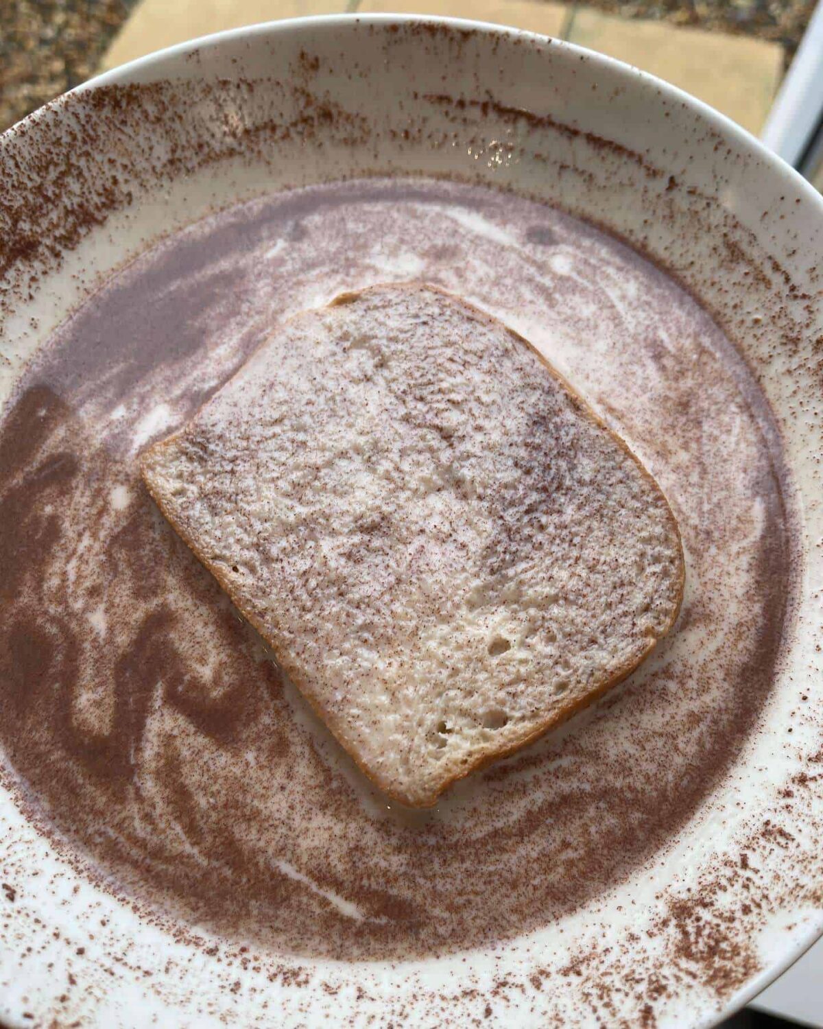 brioche soaking in custard