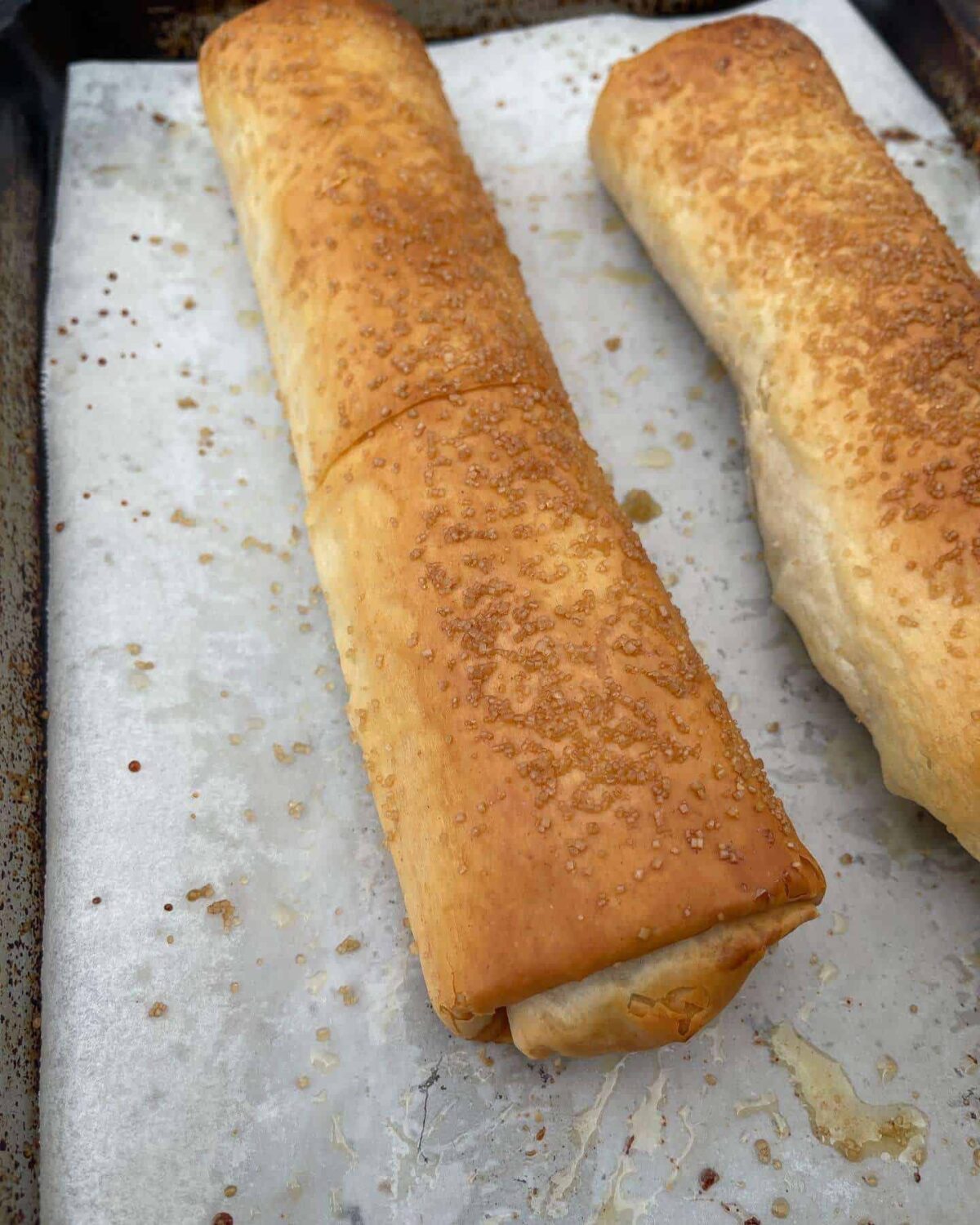 baked apple strudels