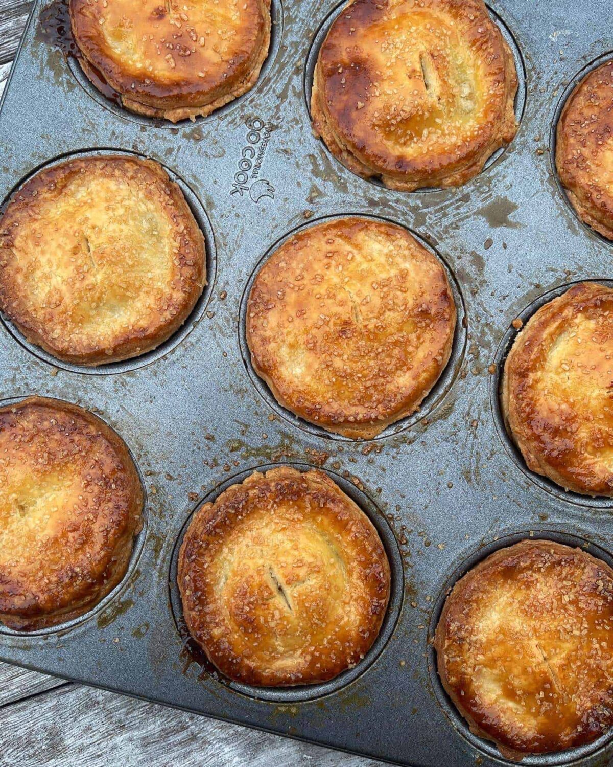 mince pies in muffin tin