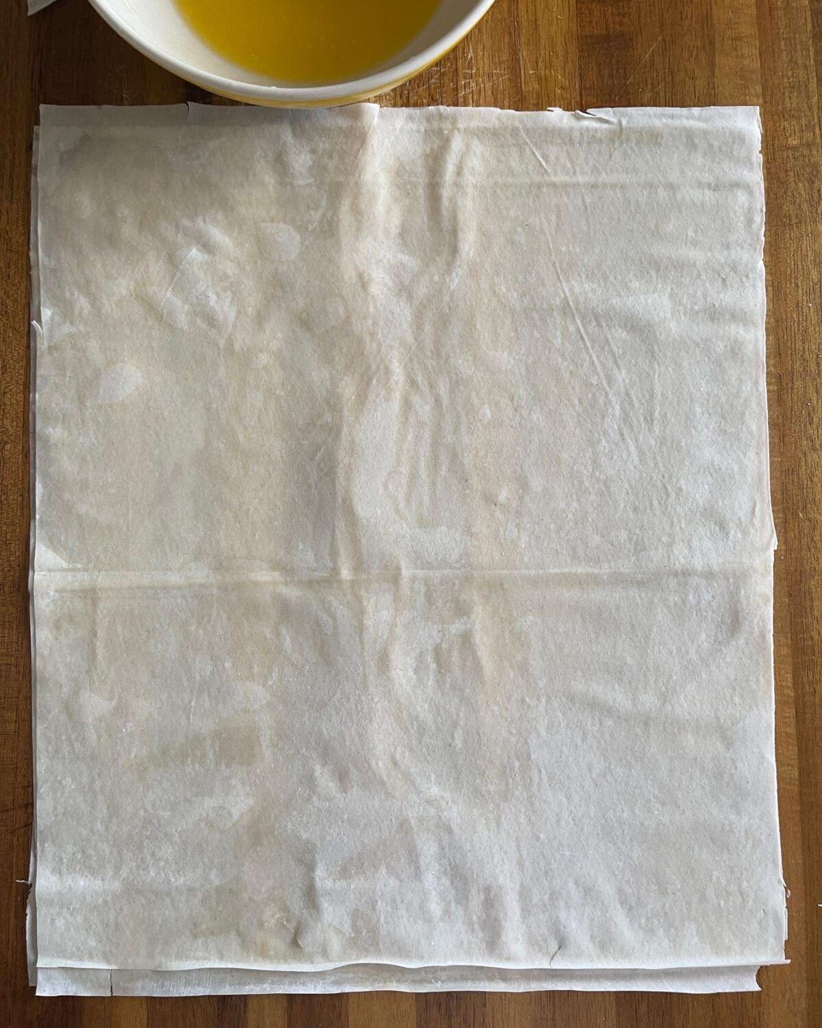 sheets of filo pastry