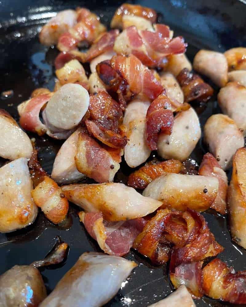 Leftover Pigs In Blankets Mac & Cheese Salt. Butter. Smoke.