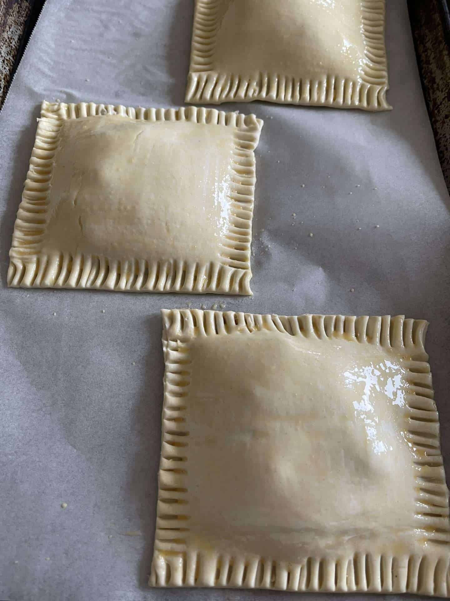crimped pastry