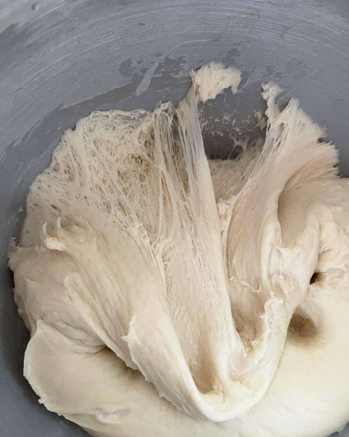 gluten development in bread dough