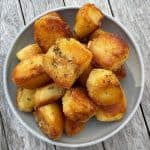 goose fat roast potatoes in bowl