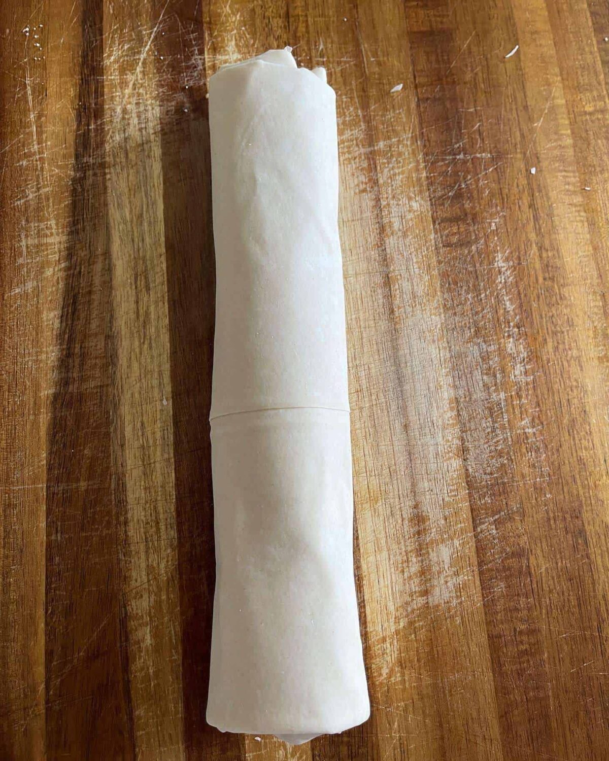 rolled apple strudel