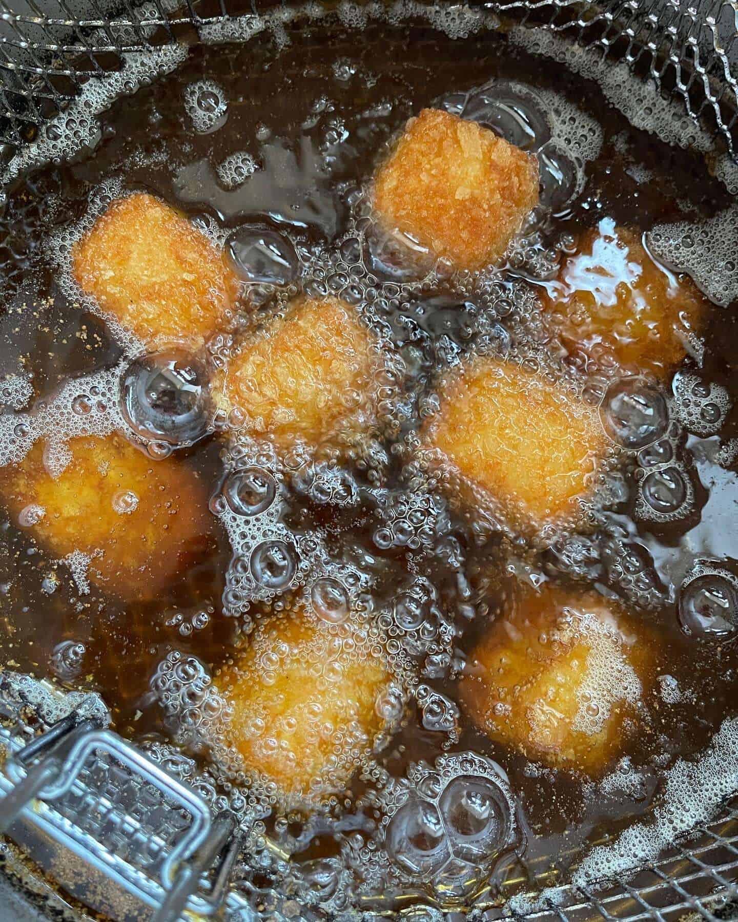 frying brie