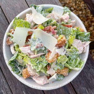 leftover turkey caesar salad