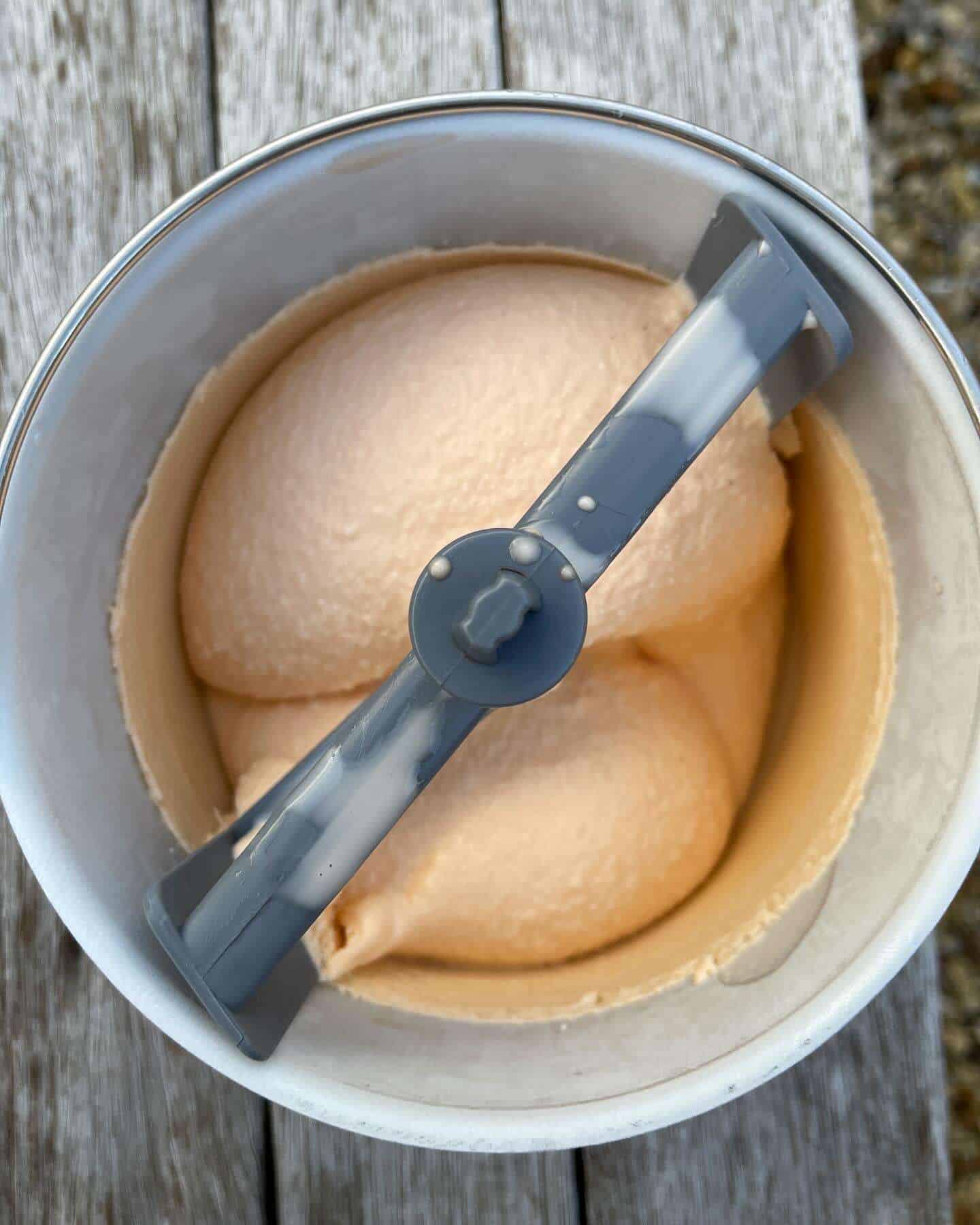 churned ice cream