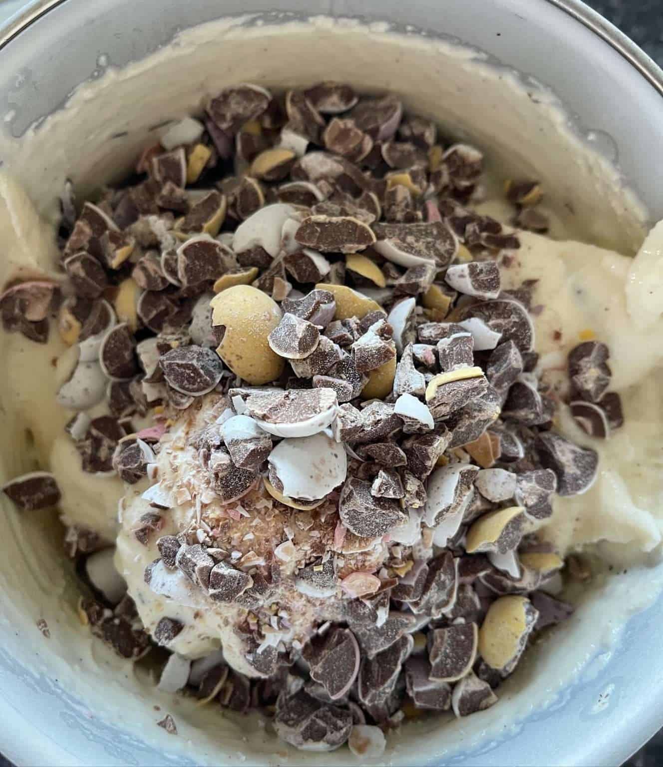 Mini Egg Stracciatella Ice Cream - Salt. Butter. Smoke.