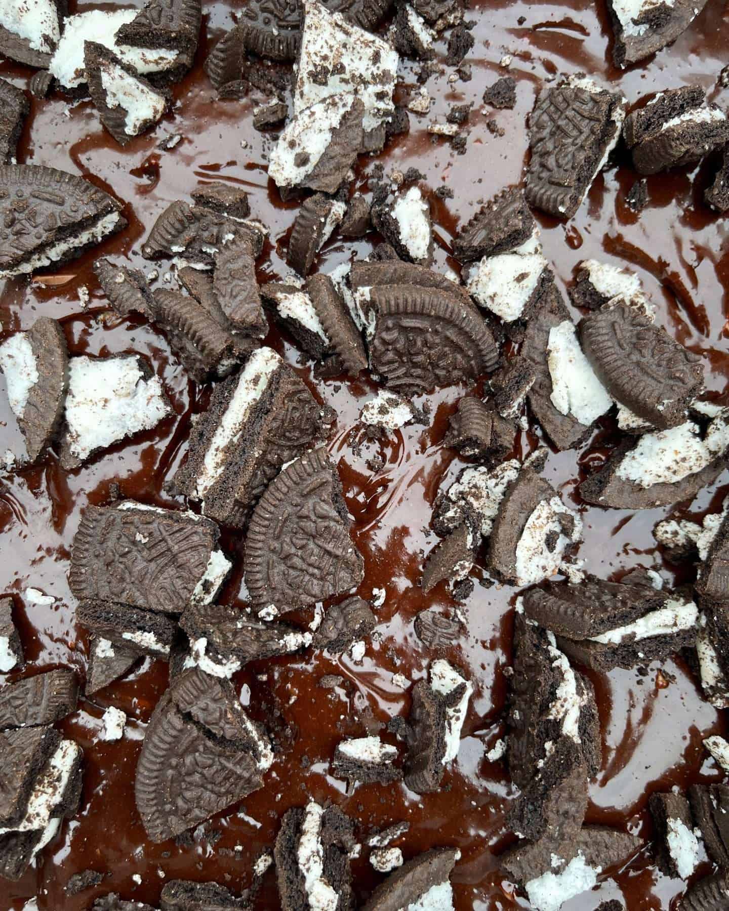 oreo & espresso brown butter brownie batter