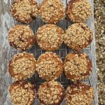 miso pecan banana muffins
