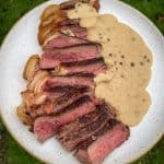 Sirloin Steak With Peppercorn Sauce