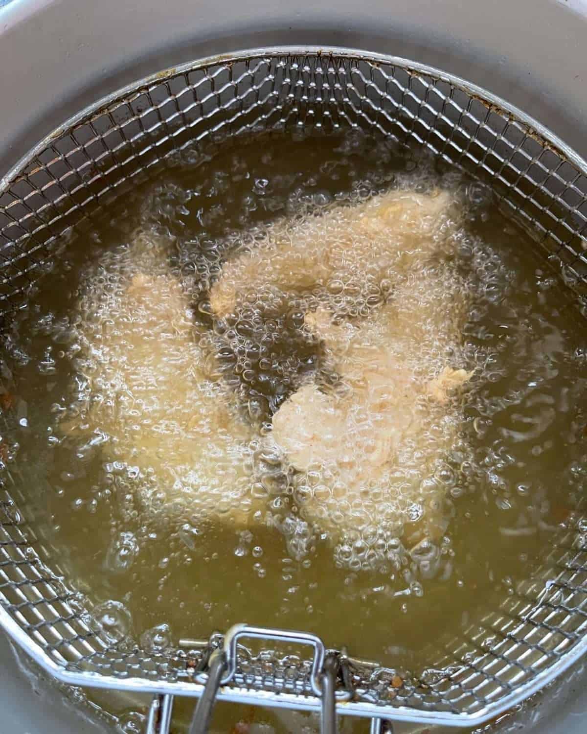 chicken frying