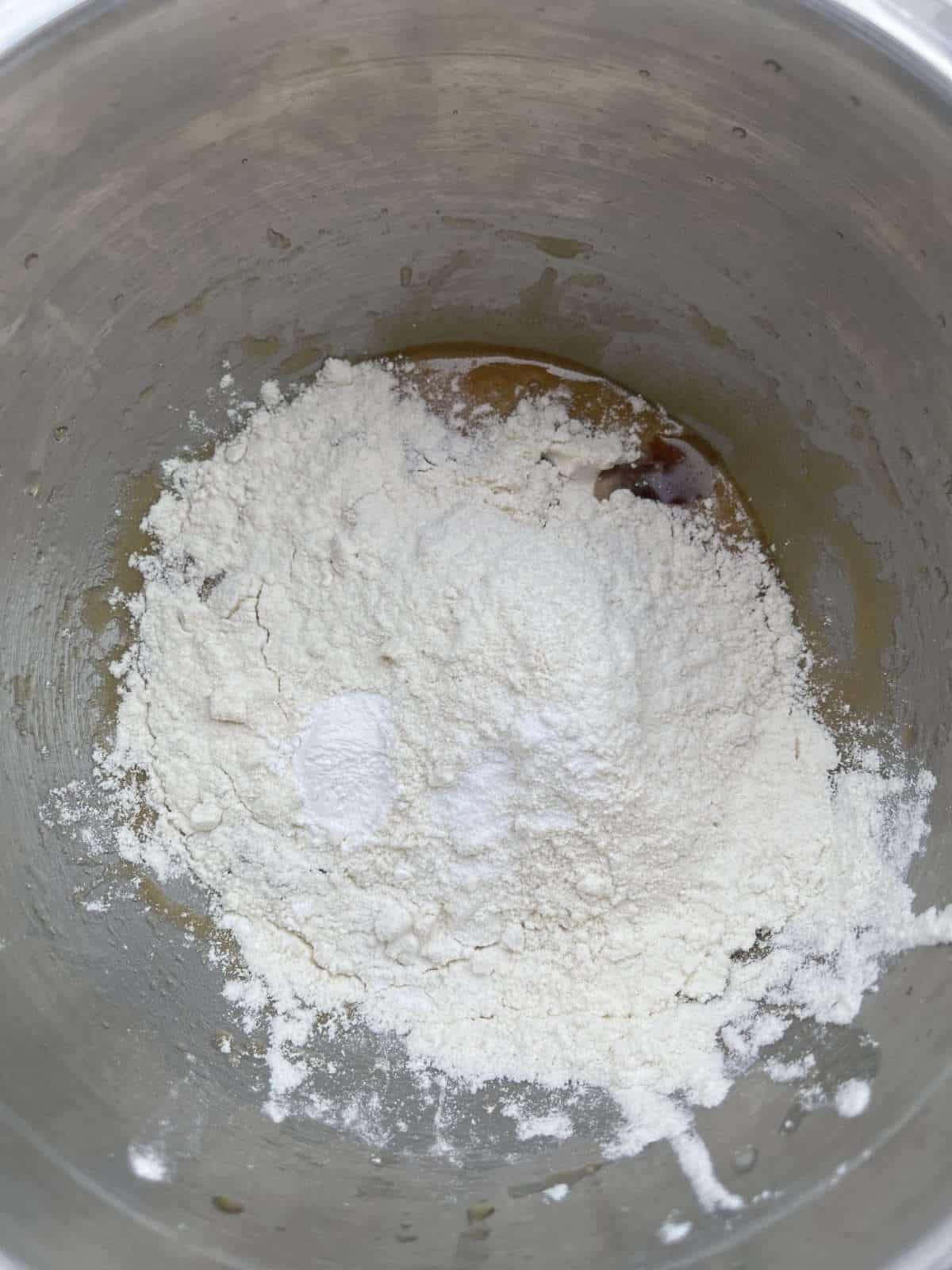 dry ingredients for cookie dough