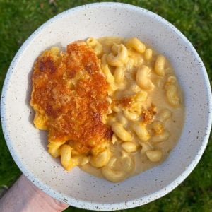 four cheese sriracha mac & cheese