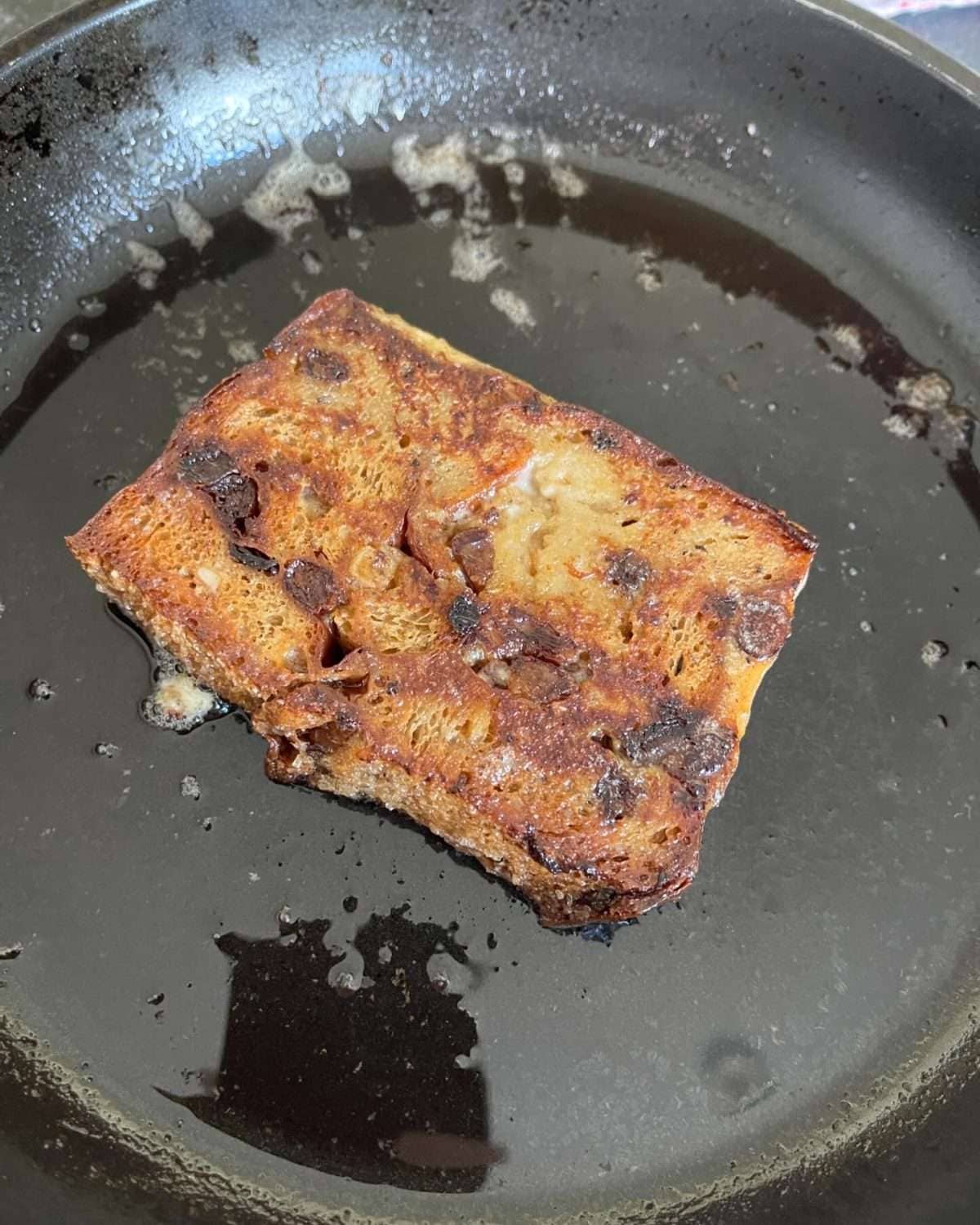 fried bread & butter pudding