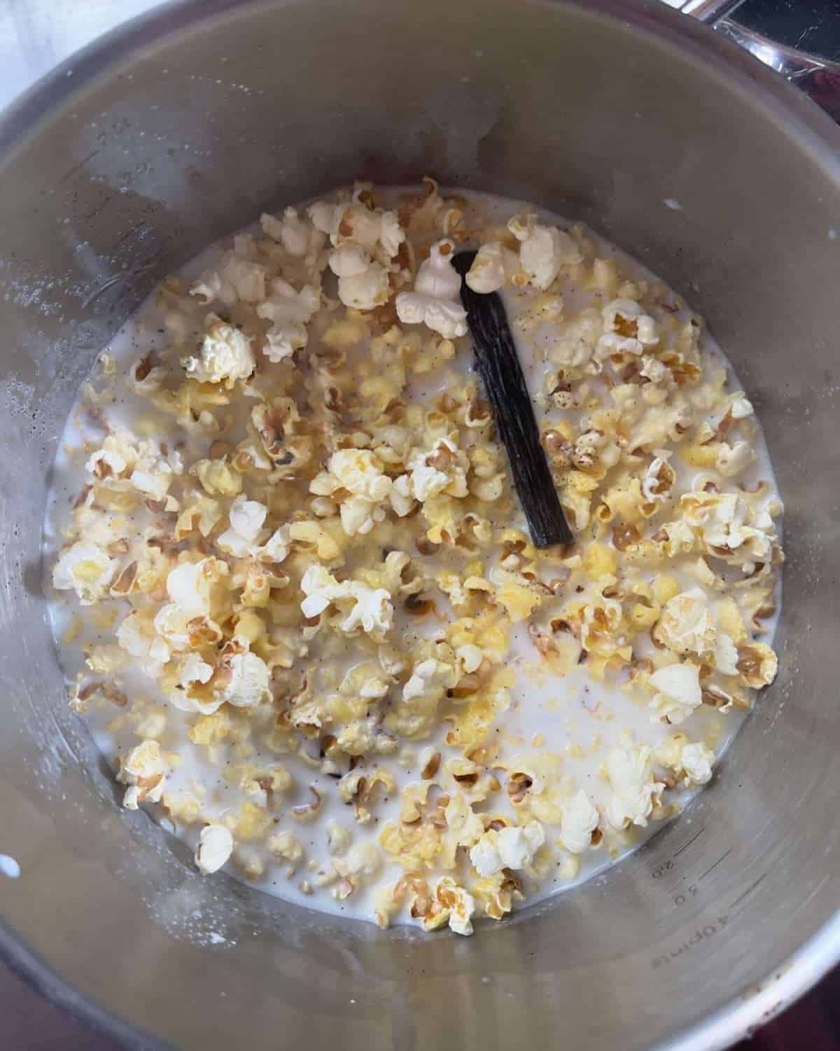 popcorn infused milk