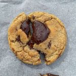 two brown butter chocolate chip cookies