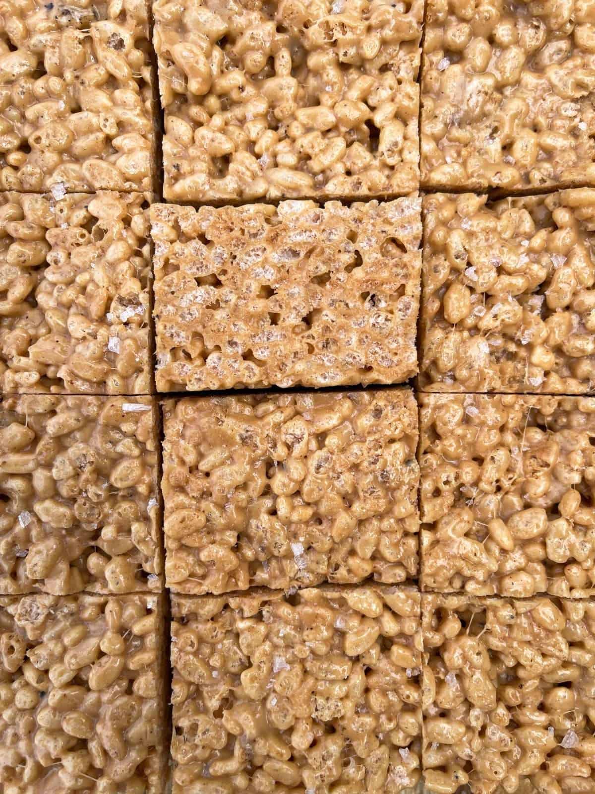 brown butter biscoff rice krispie treats