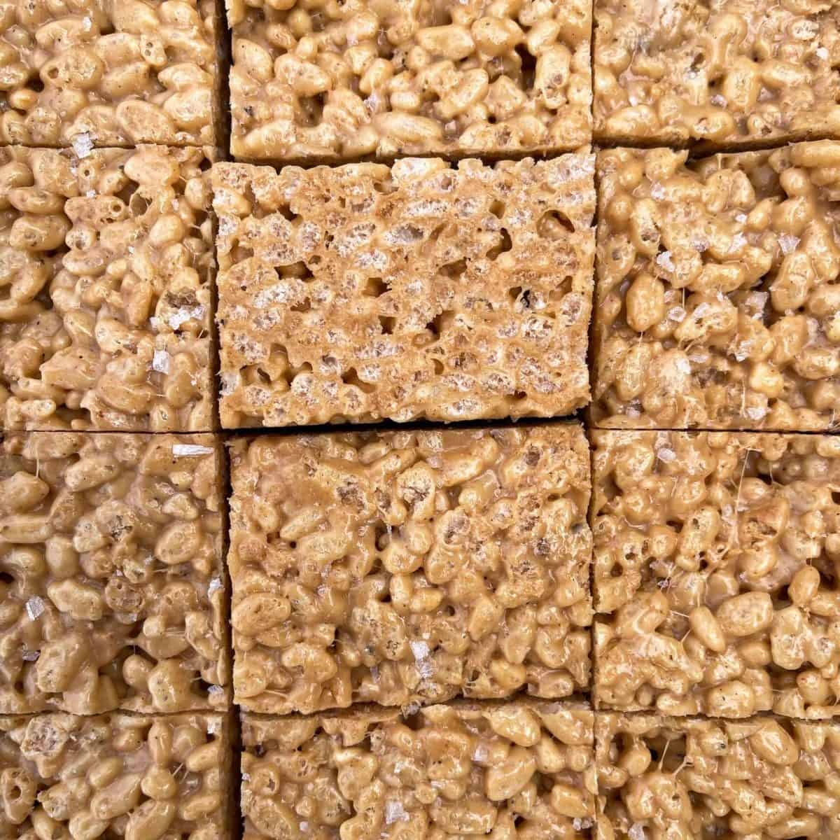 brown butter biscoff rice krispie treats