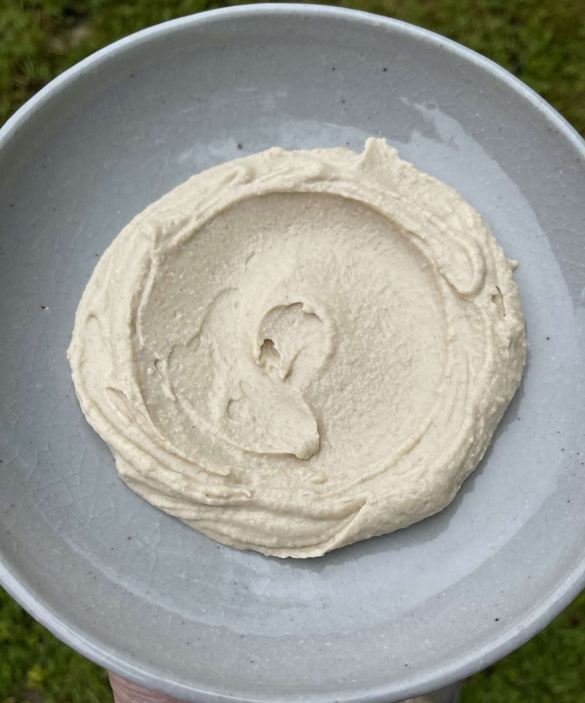 butter bean hummus in a bowl
