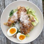 buttermilk fried chicken caesar salad