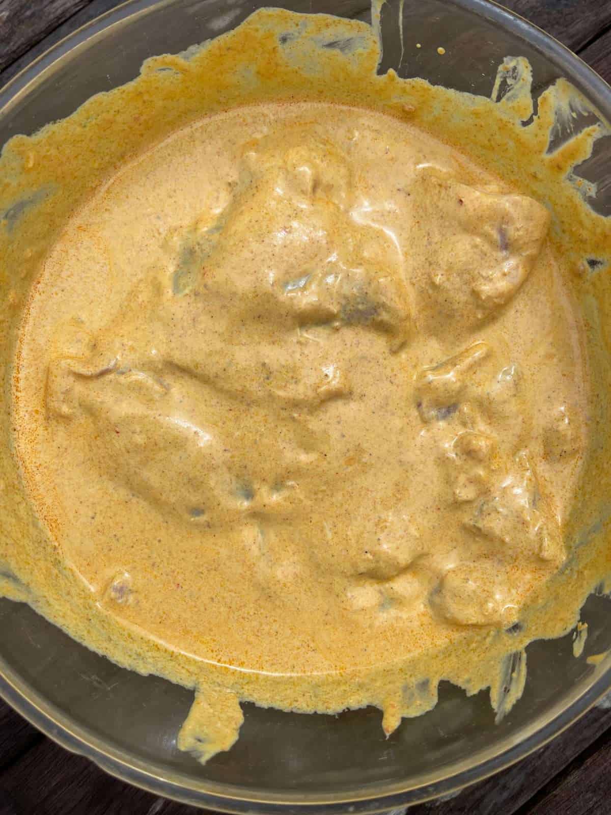 chicken thighs in yoghurt marinade