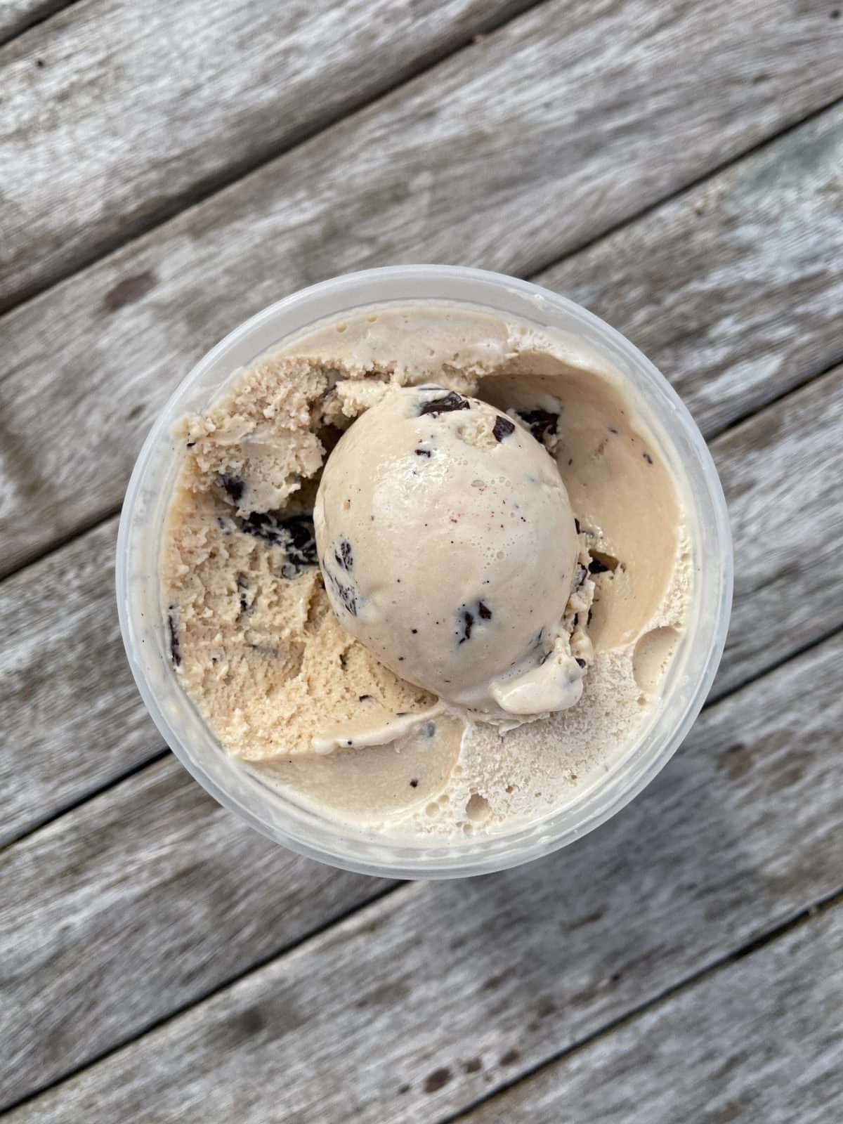 coffee stracciatella ice cream