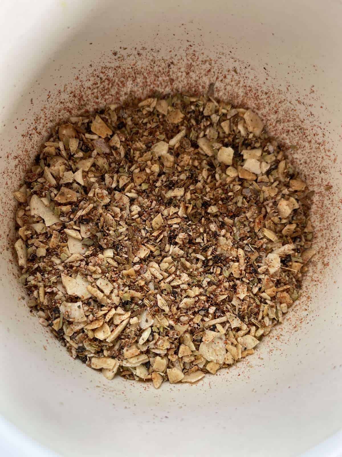 homemade almond dukkah