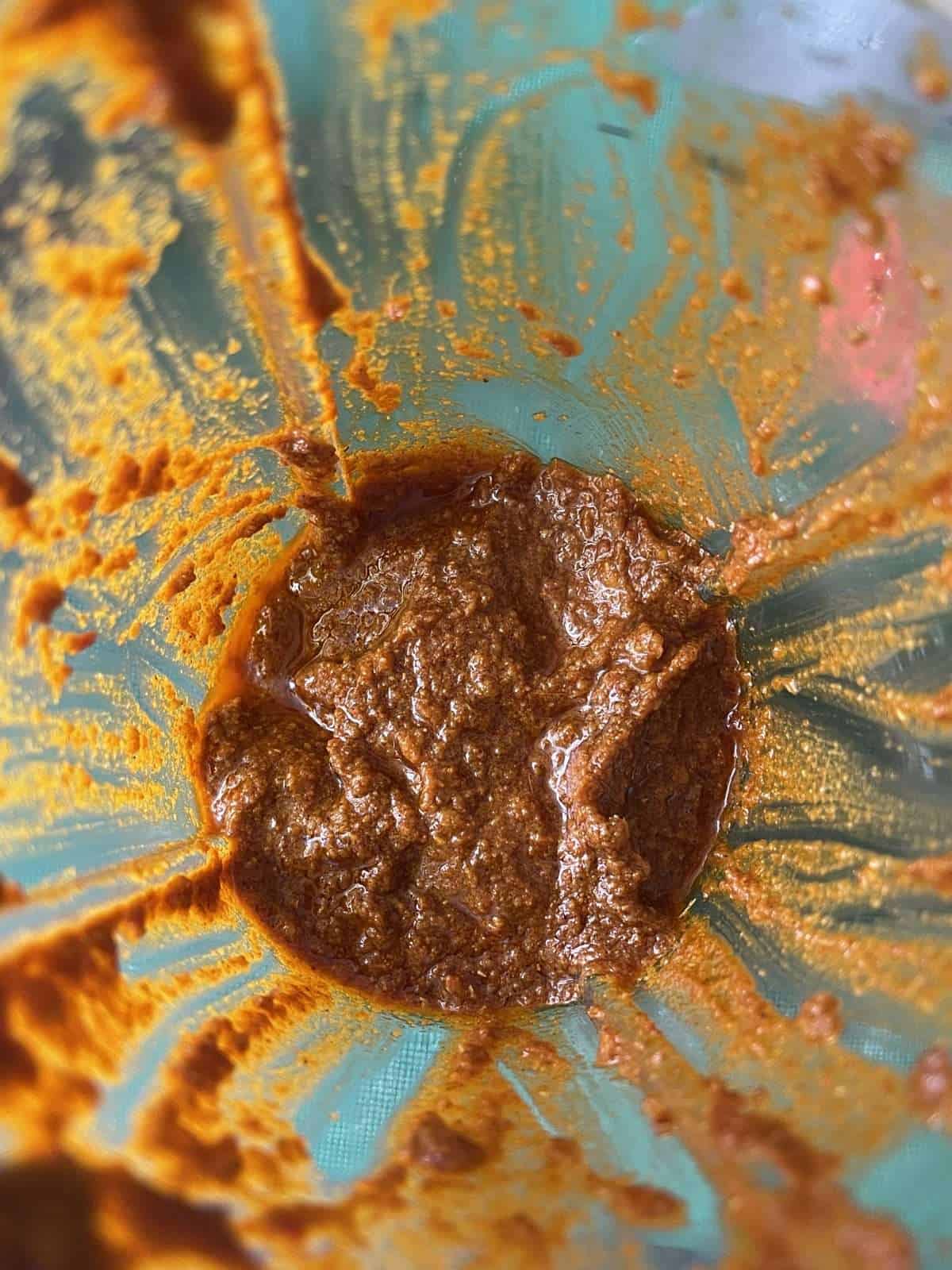 blended curry paste