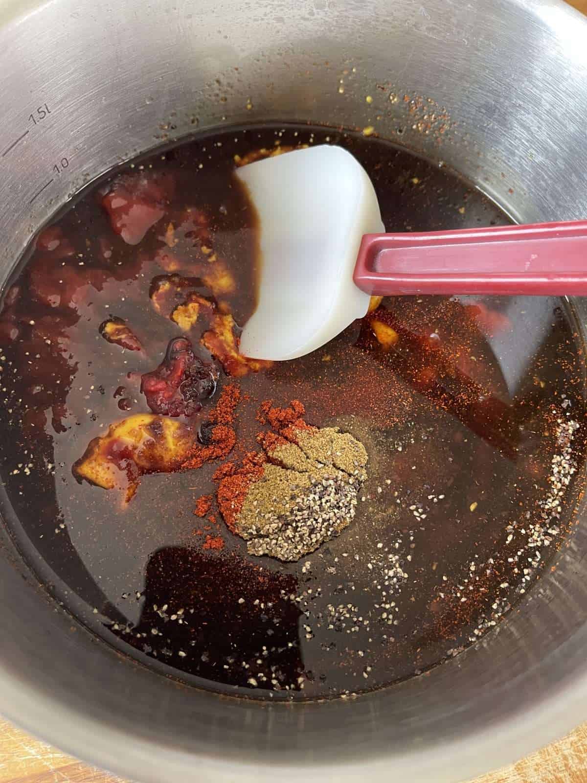 ingredients for bbq sauce