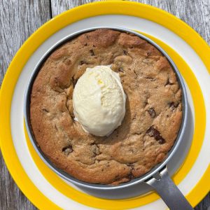 peanut butter cookie dough with ice cream