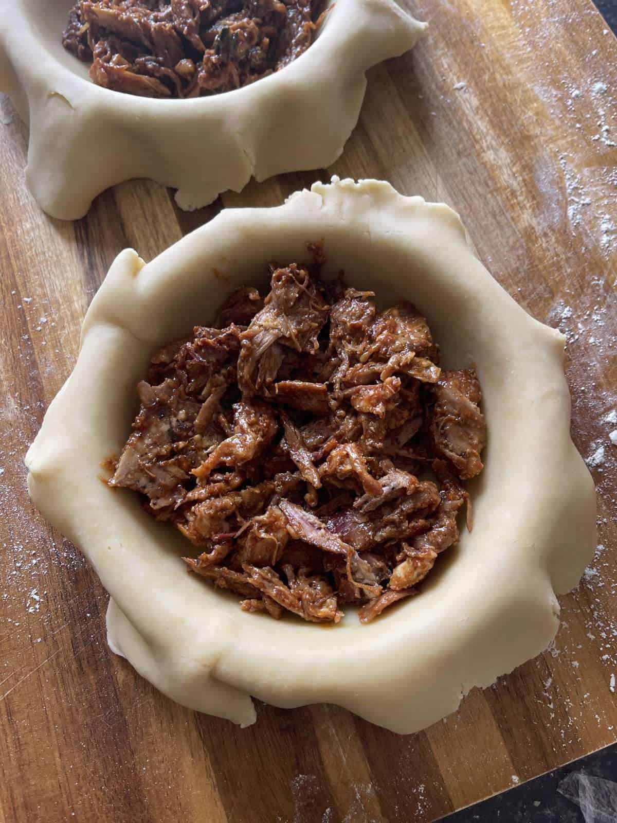 pulled pork pie filling