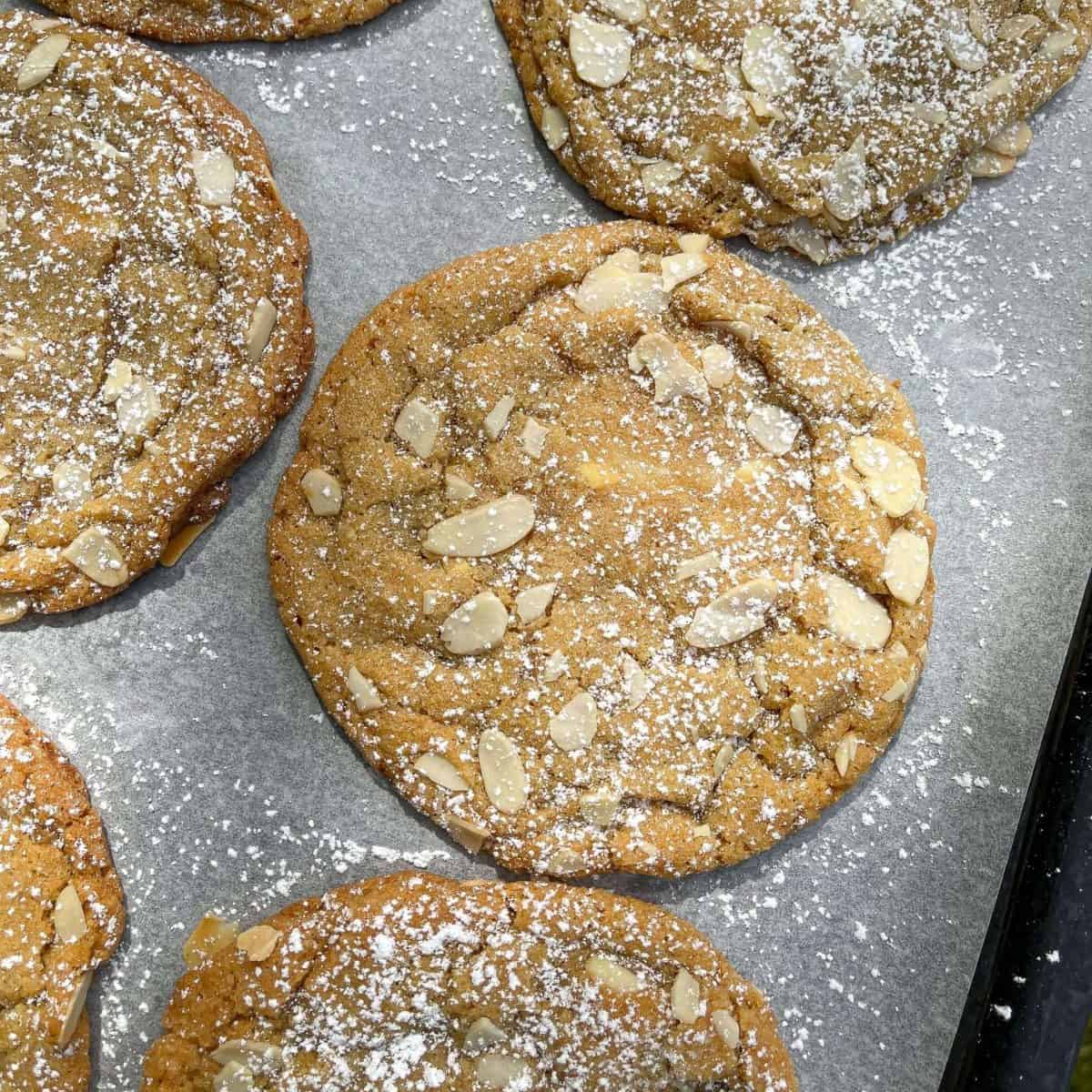 almond croissant chocolate chip cookies