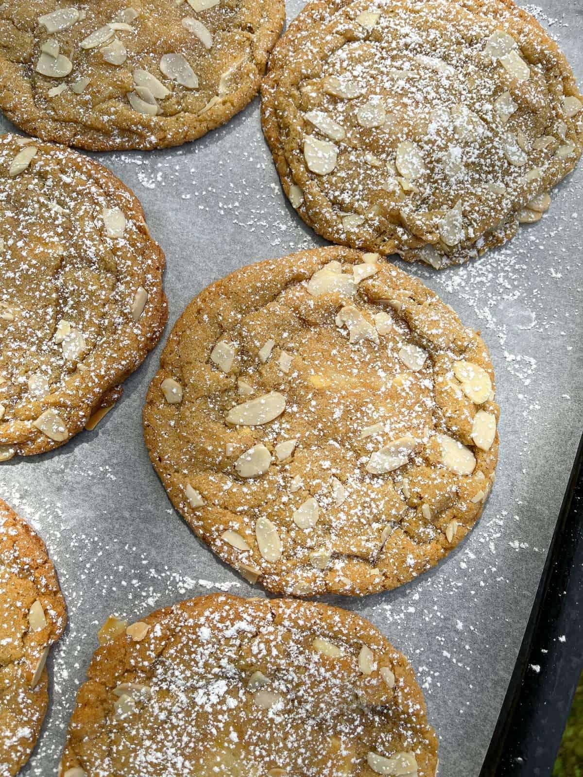 almond croissant chocolate chip cookies