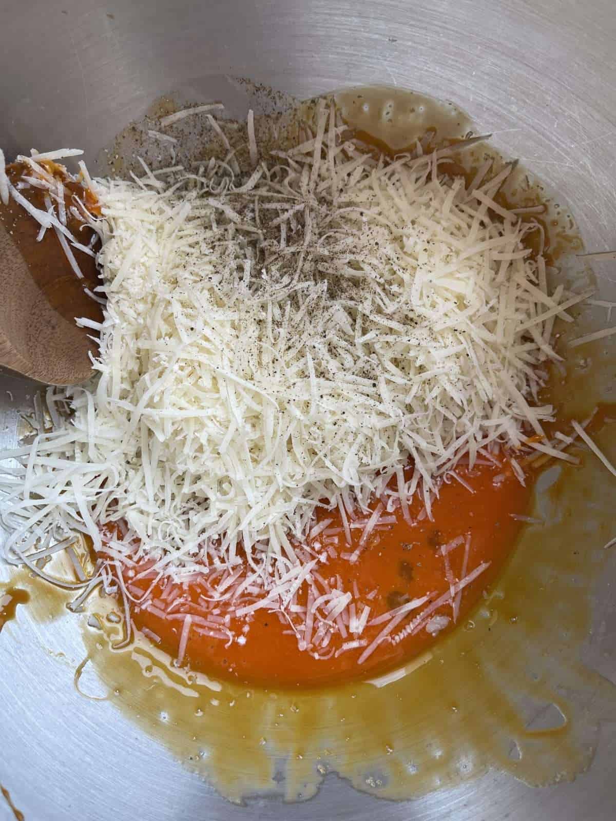 egg yolks & cheese