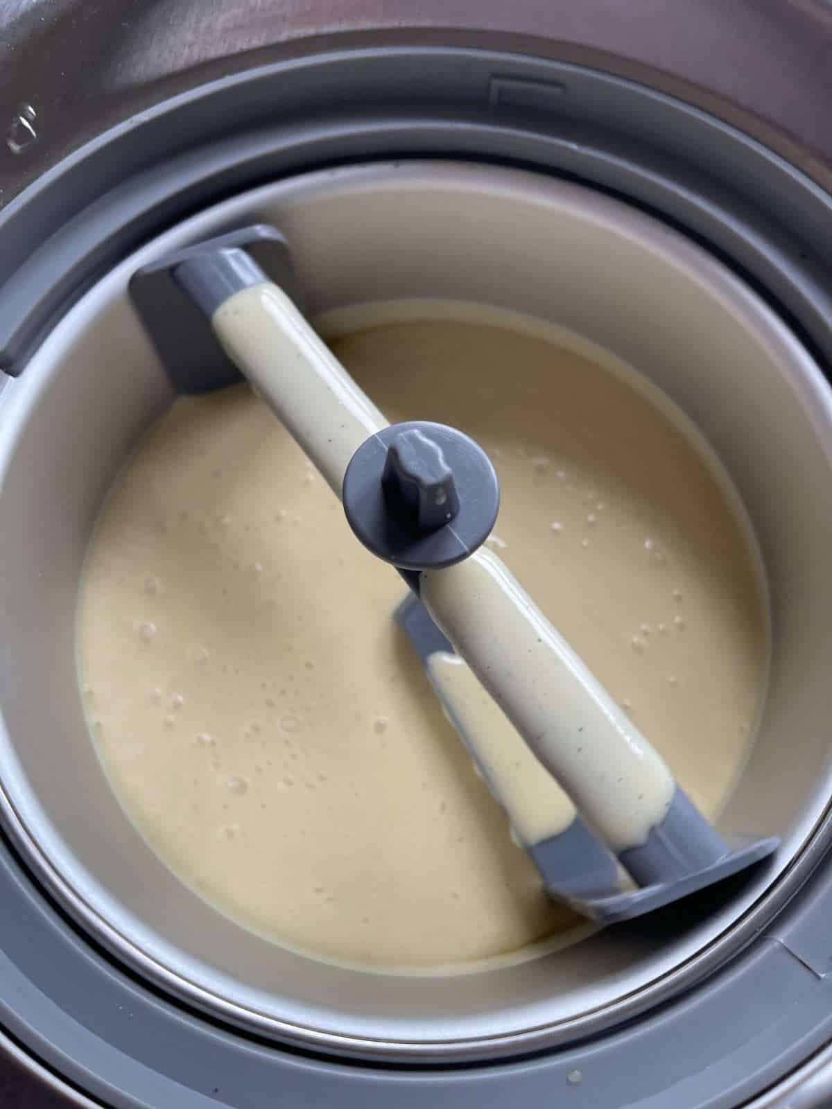 ice cream in machine