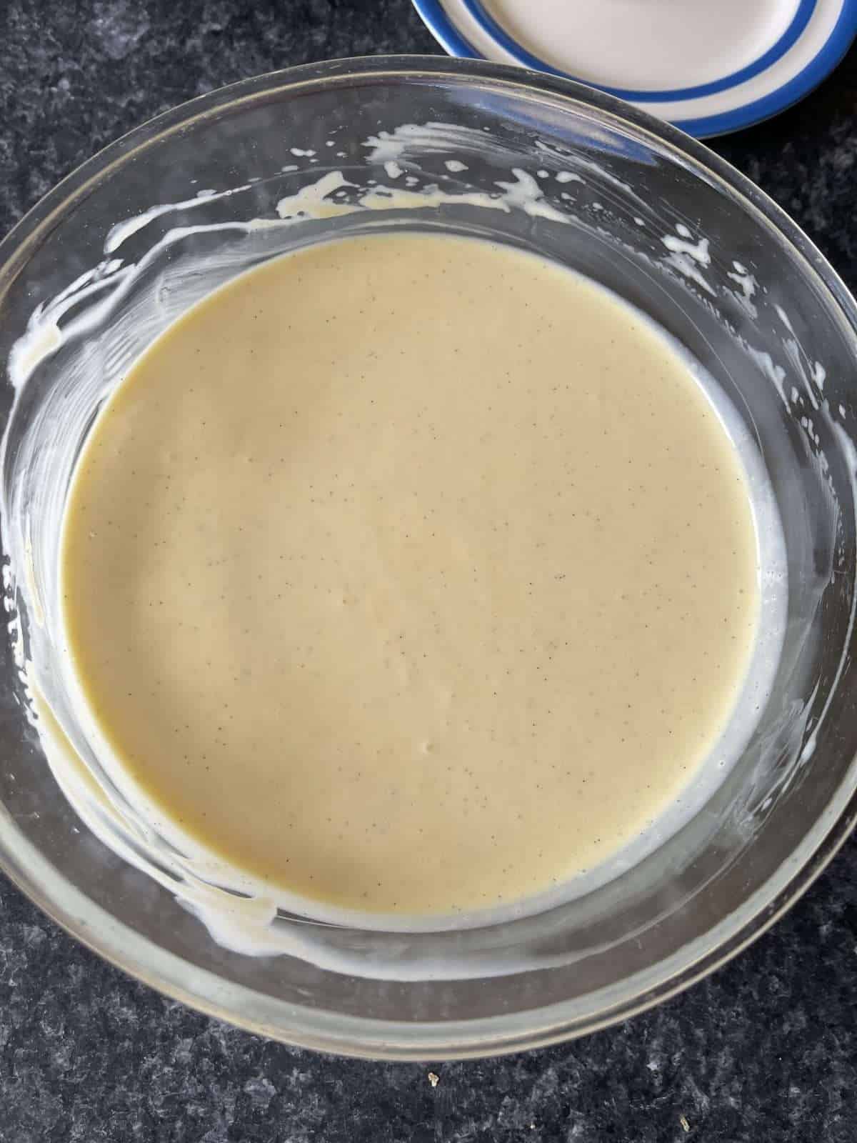 mango coconut custard