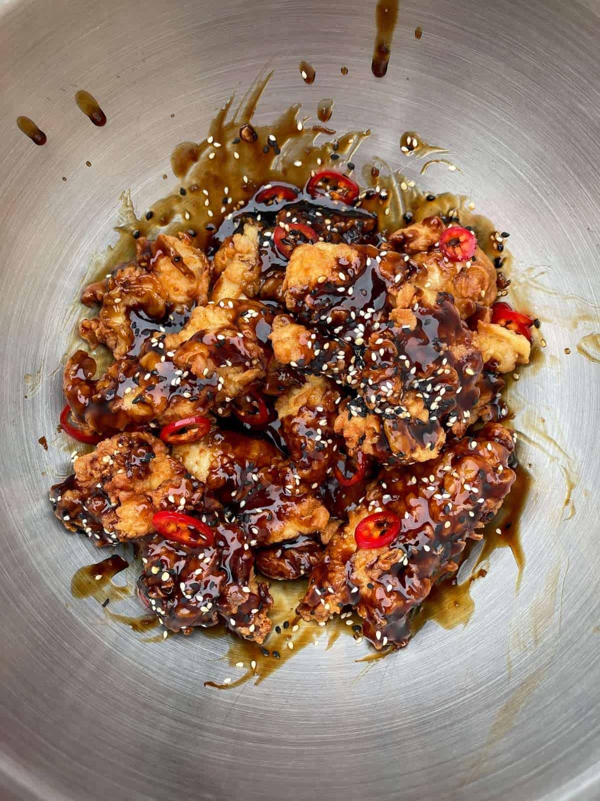 teriyaki fried chicken tenders