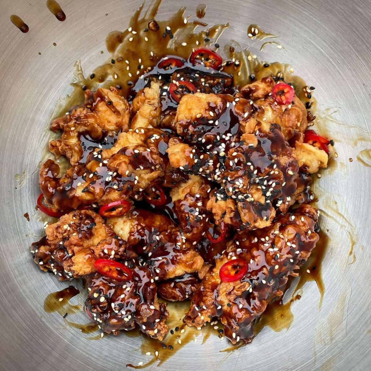 teriyaki fried chicken tenders